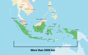 how big is indonesia in square miles
